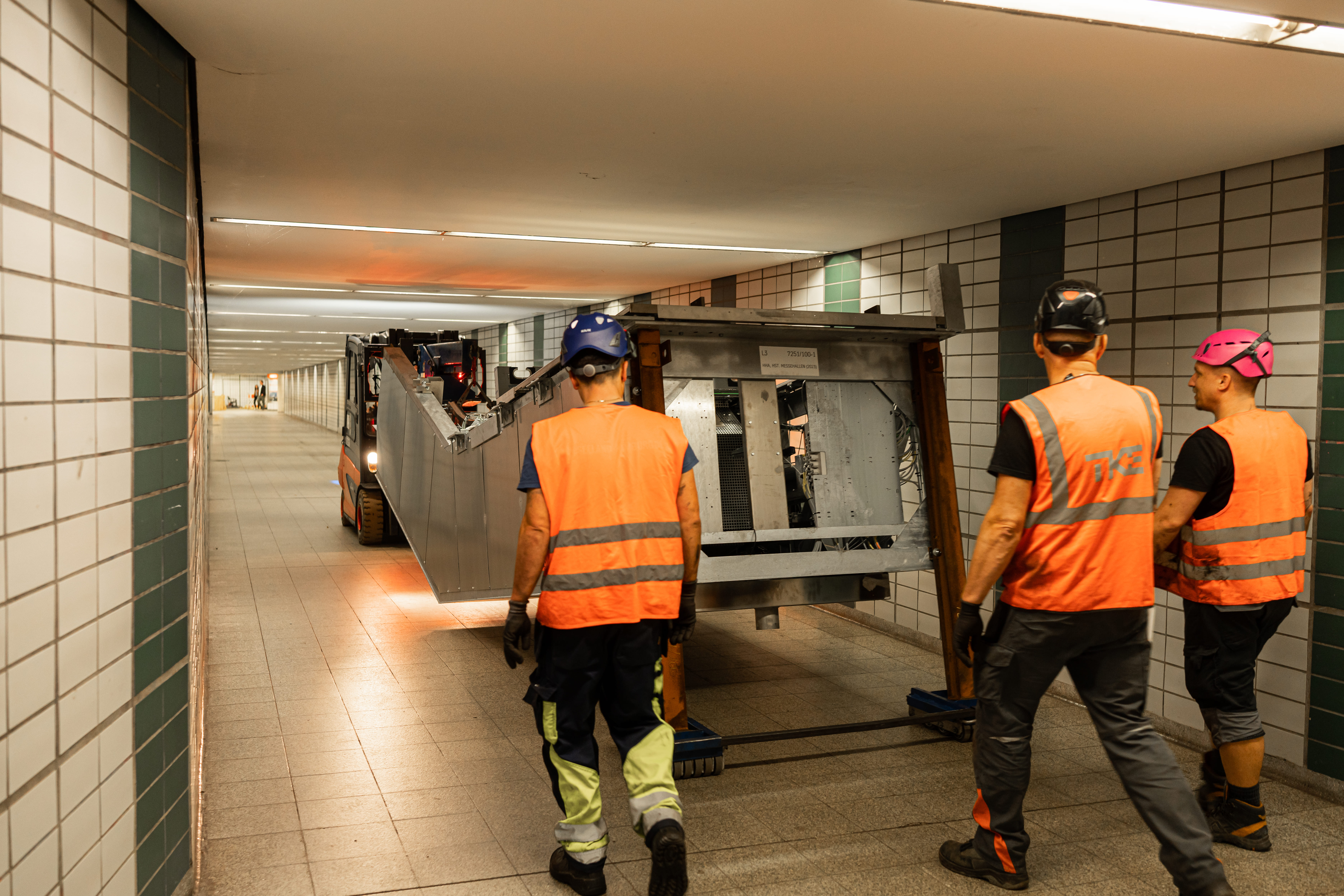 Fahrtreppen Montage 1